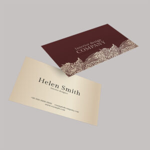 Special Metallic Visiting Card